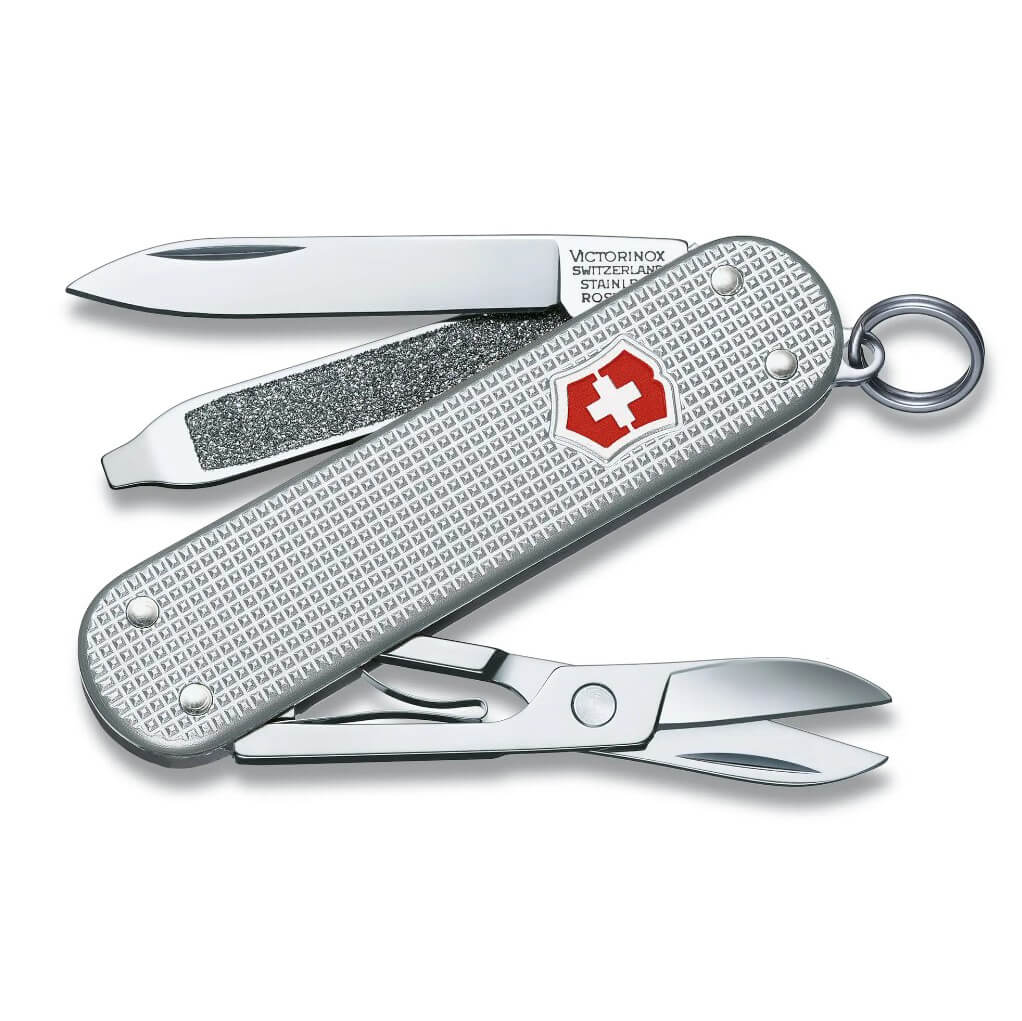 Couteau polyvalent gris Classic SD Alox Victorinox