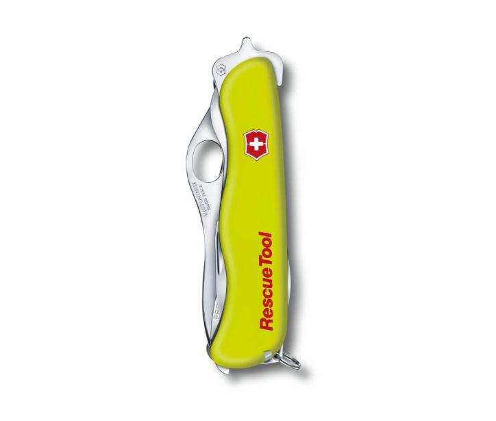 Victorinox Rescue Tool amarelo fluorescente com lâmina bloqueável