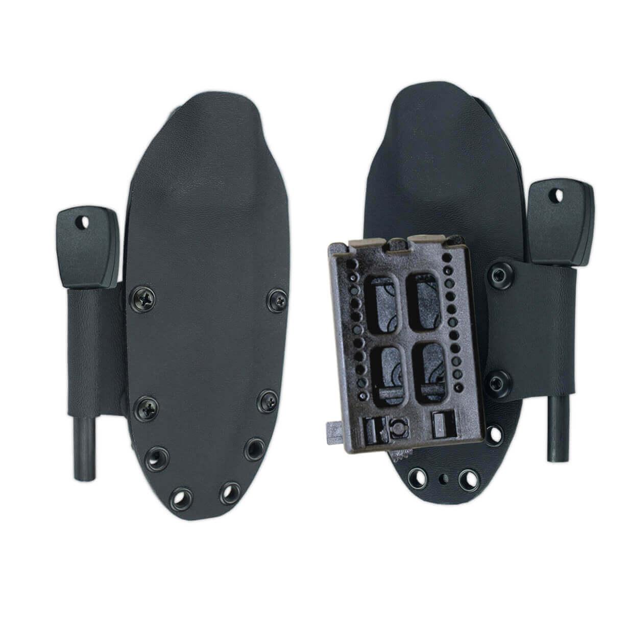 Faca Cudeman Mini Boina Verde. Punho laranja G10. Aço BÖHLER N-695. bainha kydex