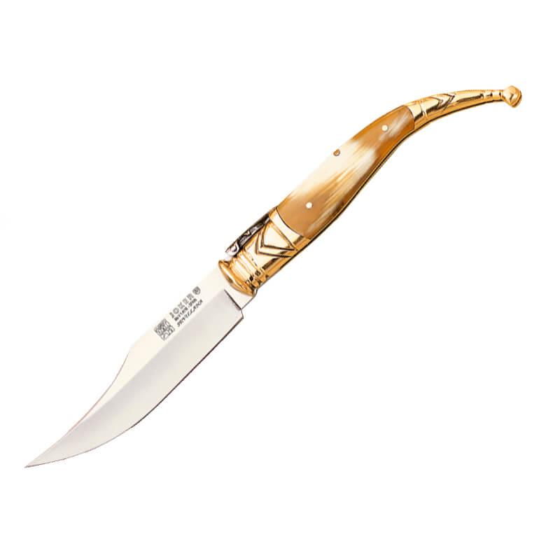 Couteau Sevillana Joker corne de taureau et lame de 11 cm