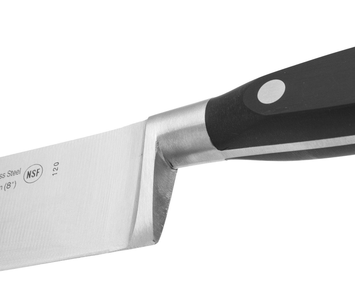 Cuchillo cocinero Arcos Riviera Negra con hoja de acero NITRUM de 20 cm