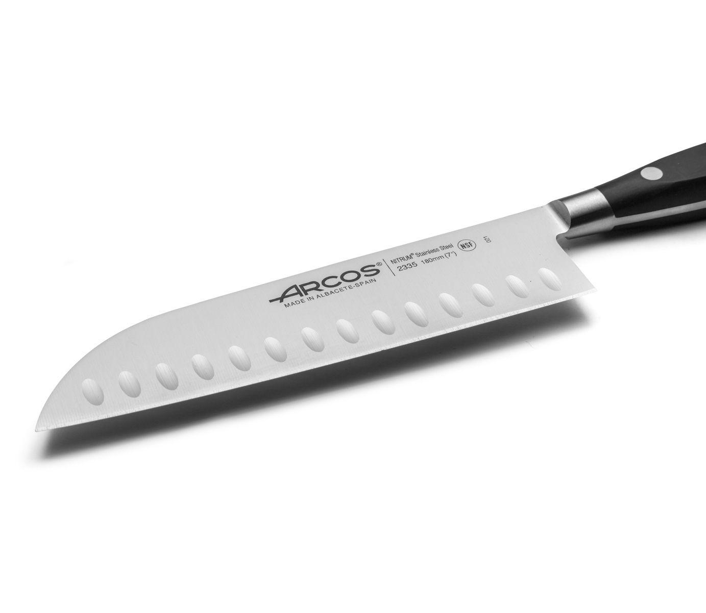 Couteau Santoku Arcos Riviera avec lame de 18 cm