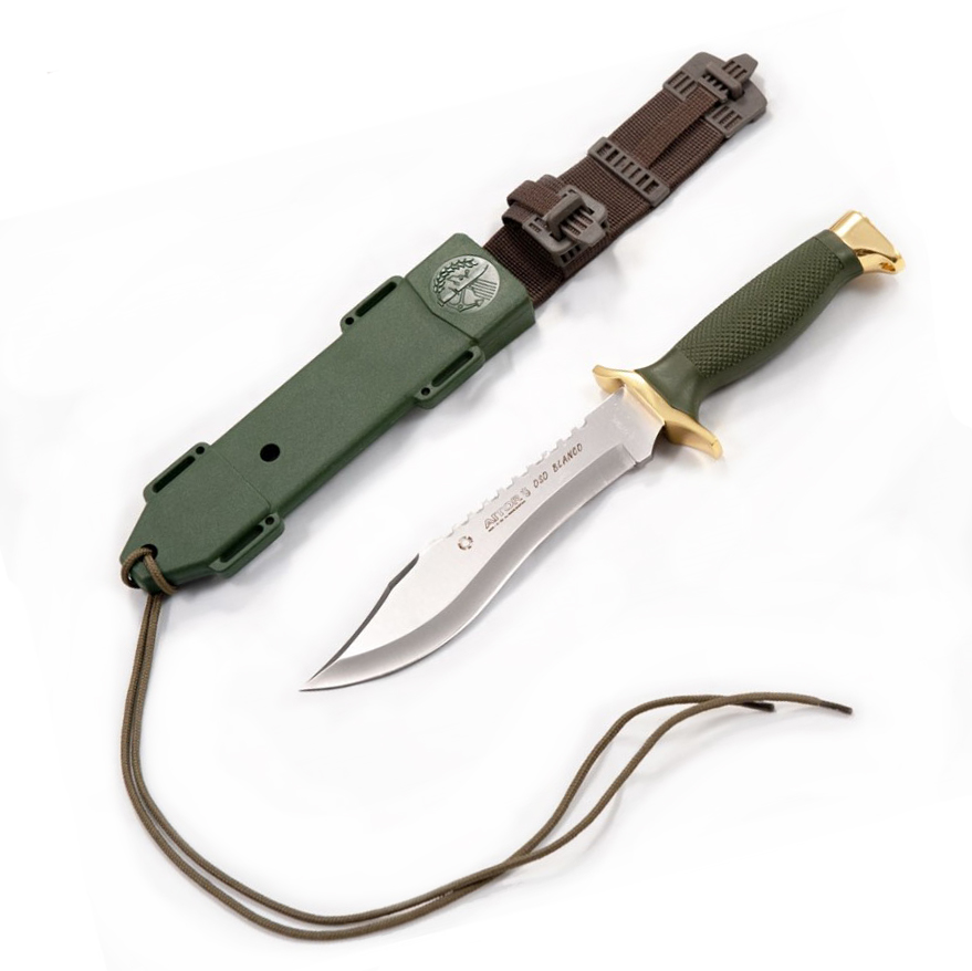 Couteau militaire Aitor Oso Blanco 16009 avec manche vert