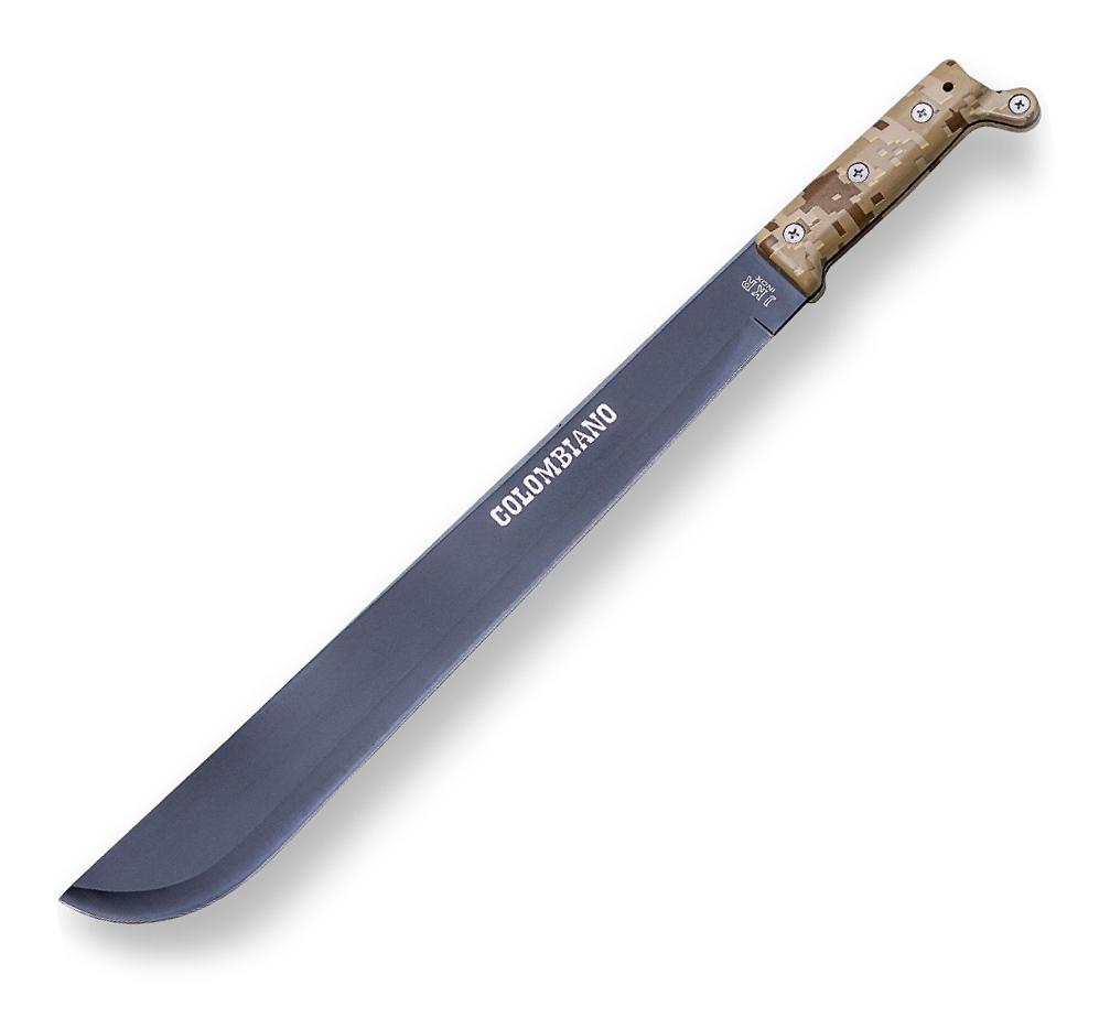 Kolumbianische Machete mit 41,5 cm langer gerader Klinge und Wüst...