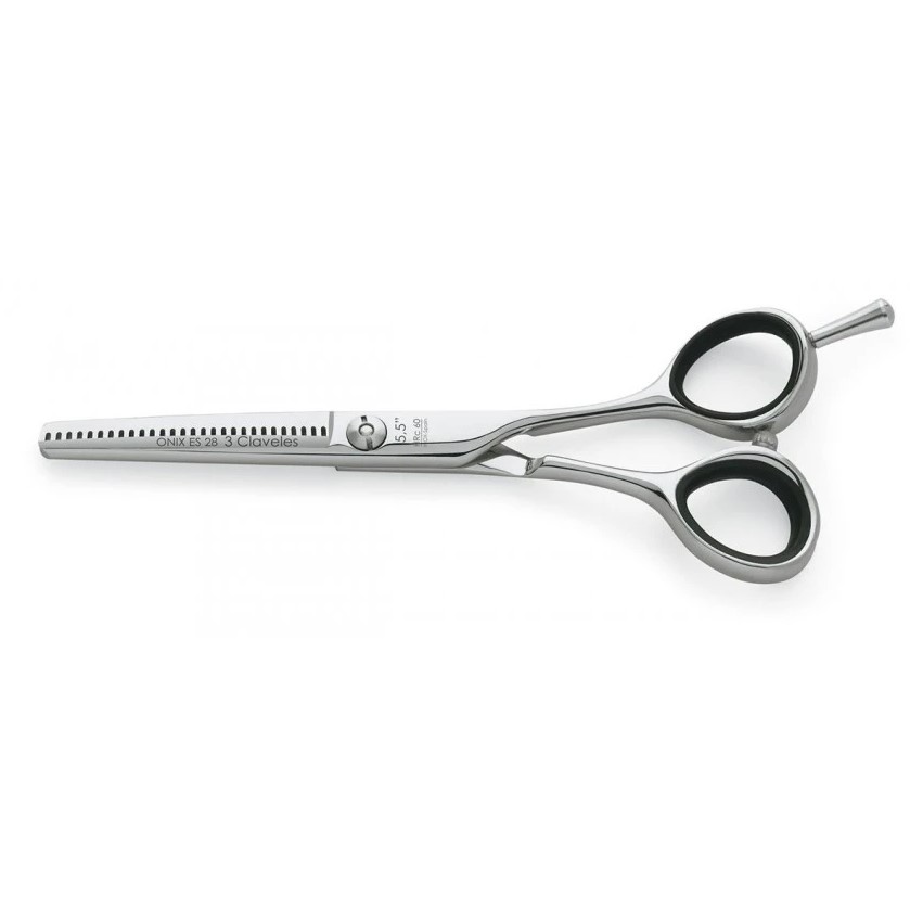 Onix ES28 5,5" Friseurschere mit Rasierklinge, 3 Claveles