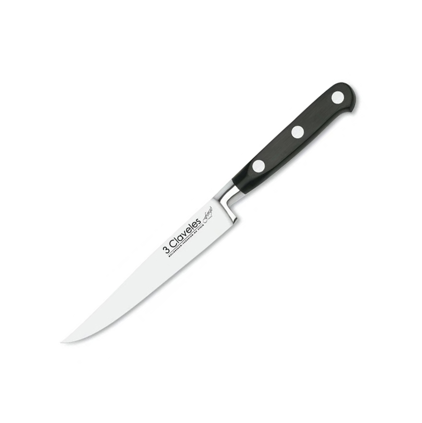 3 Claveles Forgé-Steakmesser mit 12 cm Klinge und POM-Griff