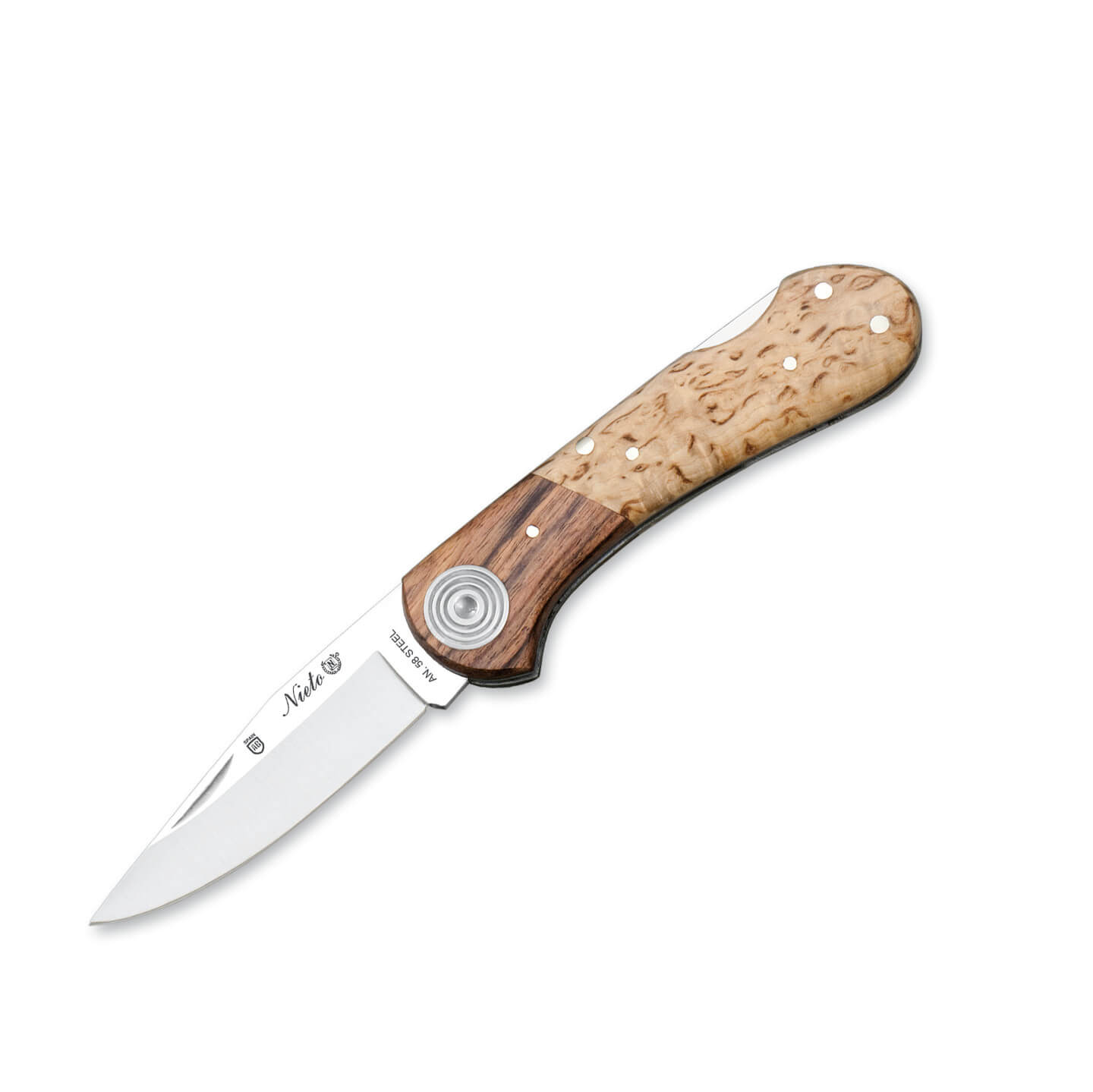 Nieto Coyote Taschenmesser mit Griff aus Birke und Palisander und...