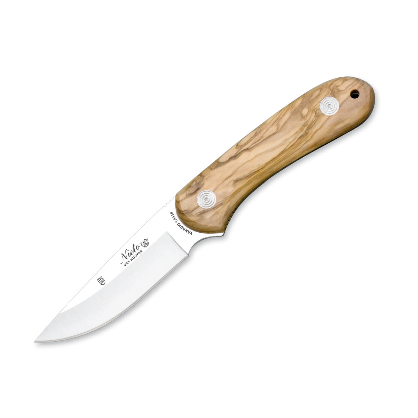 Nieto Max Hunter Jagdmesser mit Griff aus Olivenholz und 9,5 cm K...