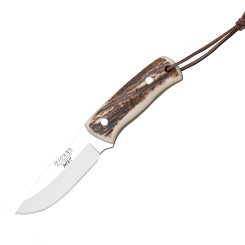 Joker Rabbit Jagdmesser mit Hirschgeweihgriff