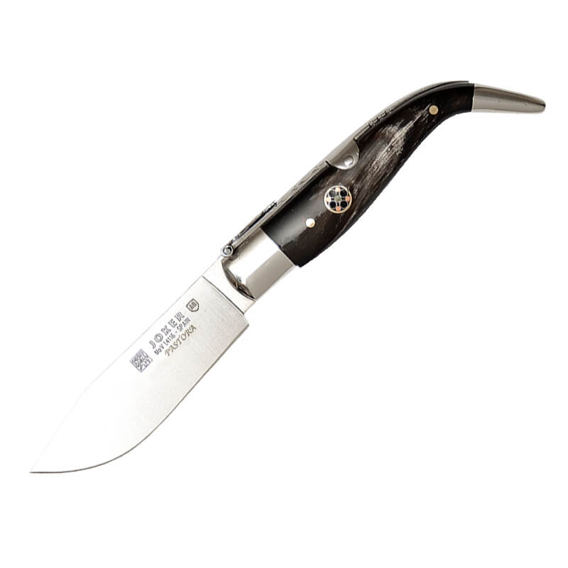 Klassisches Pastora Joker Taschenmesser mit Büffelhorngriff und E...