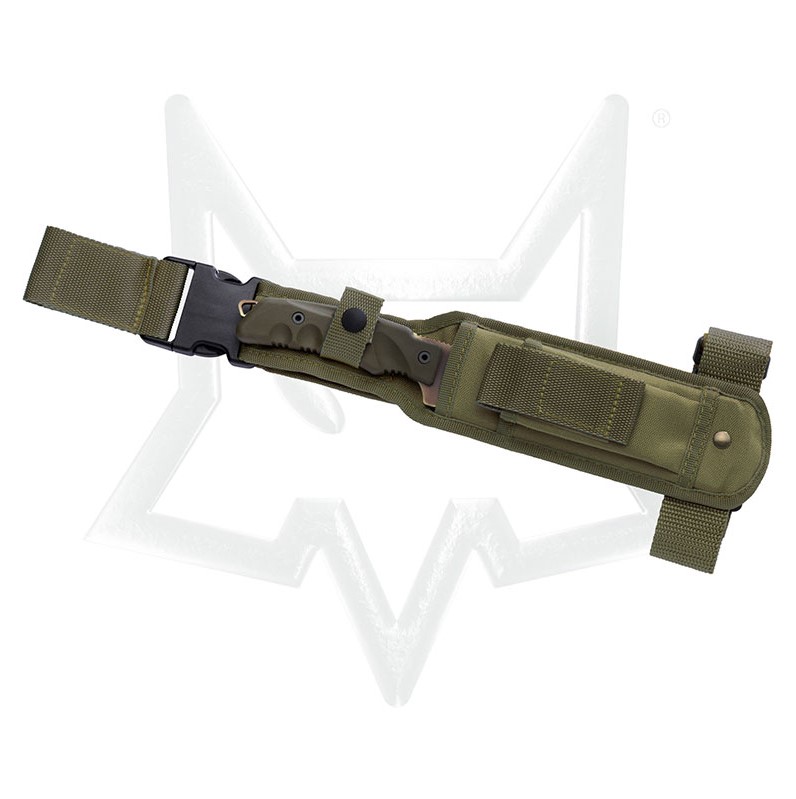 Canivete Fox Military Predator I Fighting com lâmina Tanto de 14 cm FX-P1DC