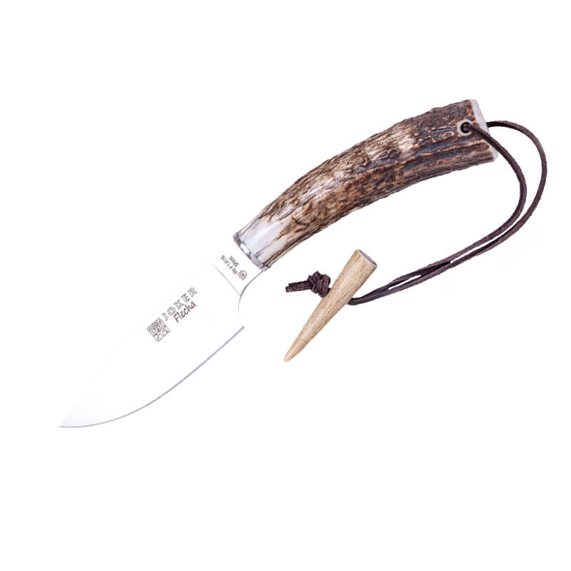 Cuchillo deportivo Joker Flecha con mango de asta de ciervo con h...