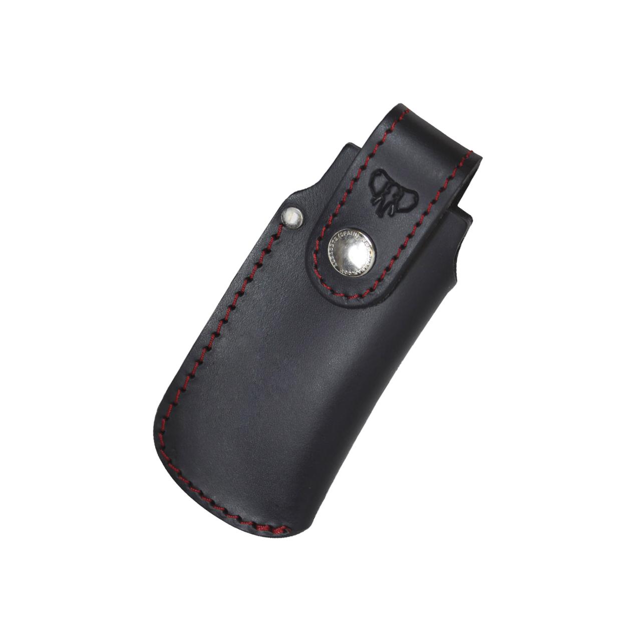 Scheide für Cudeman-Messer, schwarzes Leder. 13cm