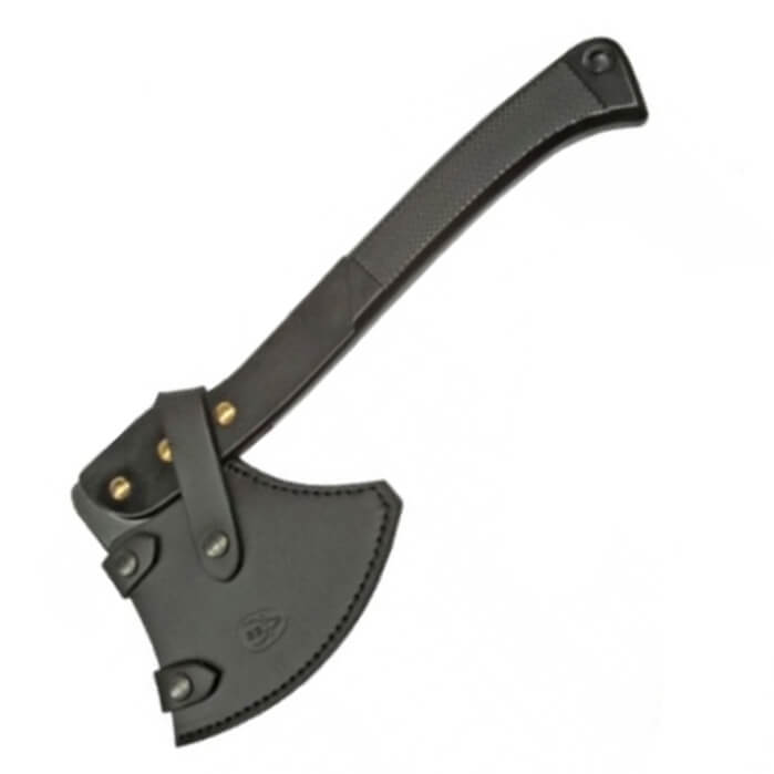 Machado de caça Muela Ha-W com cabo de alumínio e bainha de couro