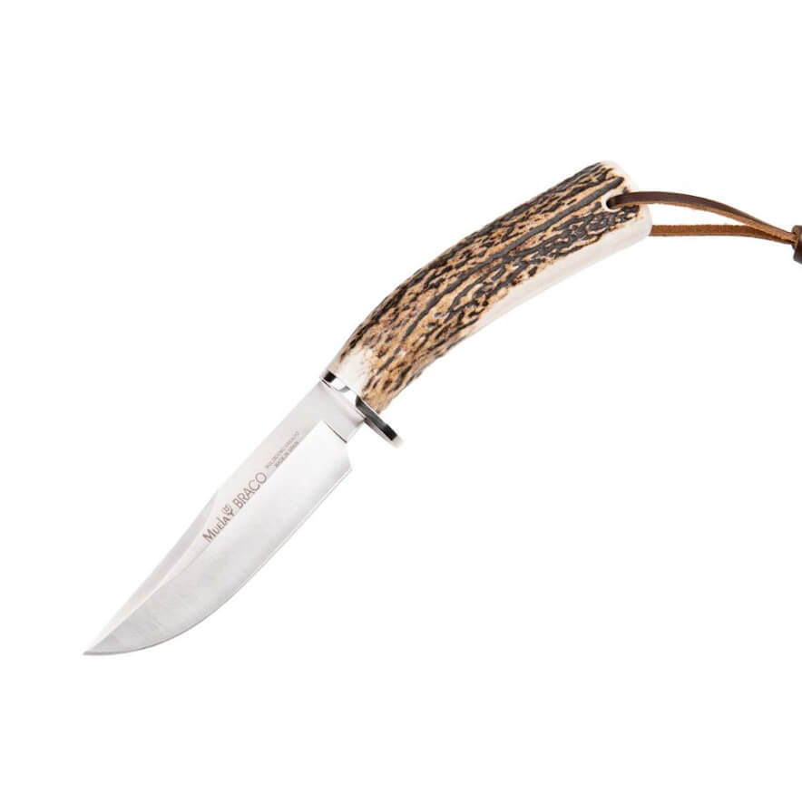 Muela Braco 11A Jagdmesser mit Hirschgeweihgriff und 11 cm Klinge