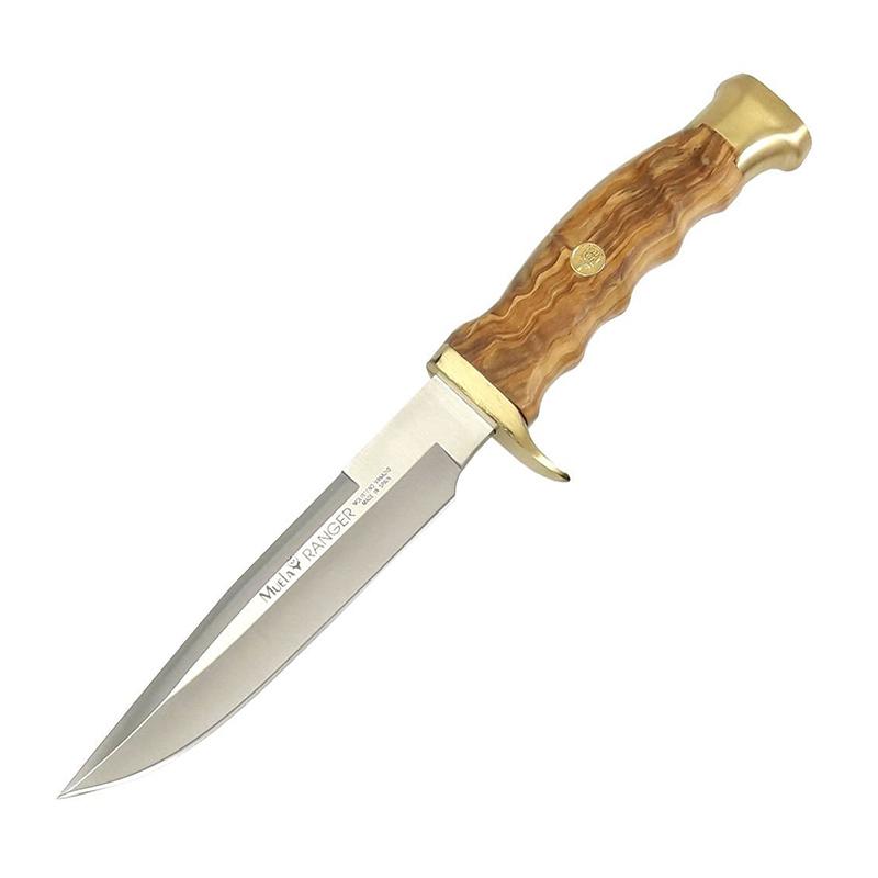 Couteau de chasse Muela Ranger avec manche en bois d'olivier et l...