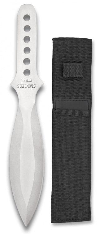 Faca de arremesso Albainox com bainha de nylon, lâmina de um fio ...