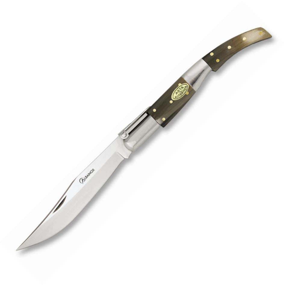 ARABE CARRACA Nº2 temperino con manico in corno di toro e lama da...