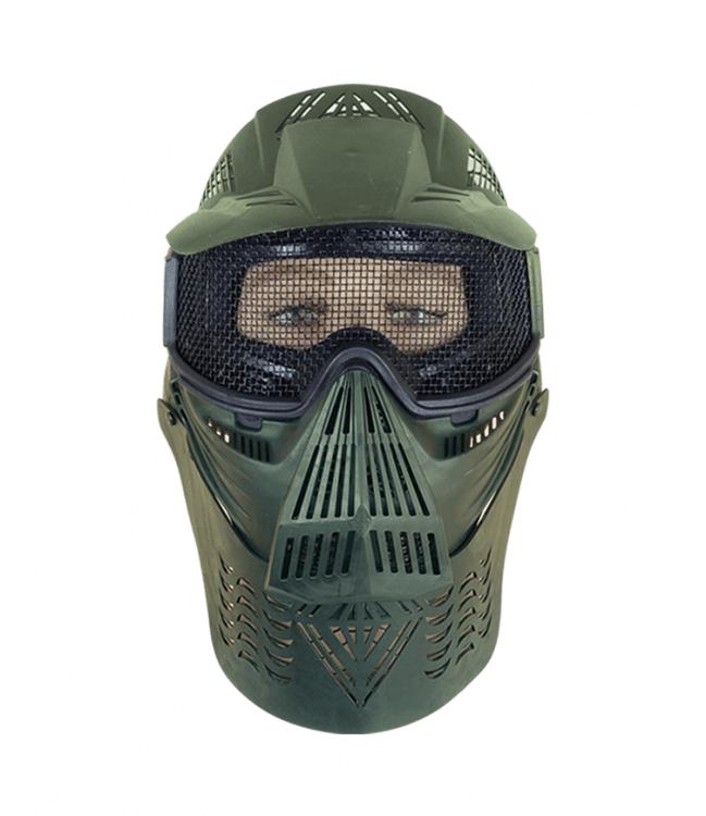 Masque ALBAINOX PVC Vert avec grille, ornemental 34236