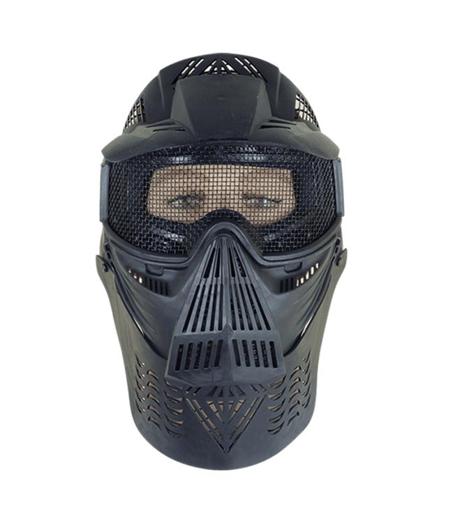 ALBAINOX masque PVC noir avec filet 34237