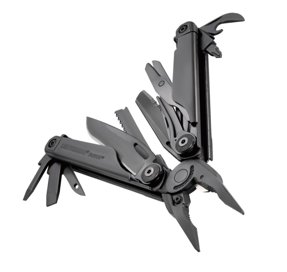 Leatherman Surge Multitool-Zange mit 21 Funktionen, schwarzoxidiert