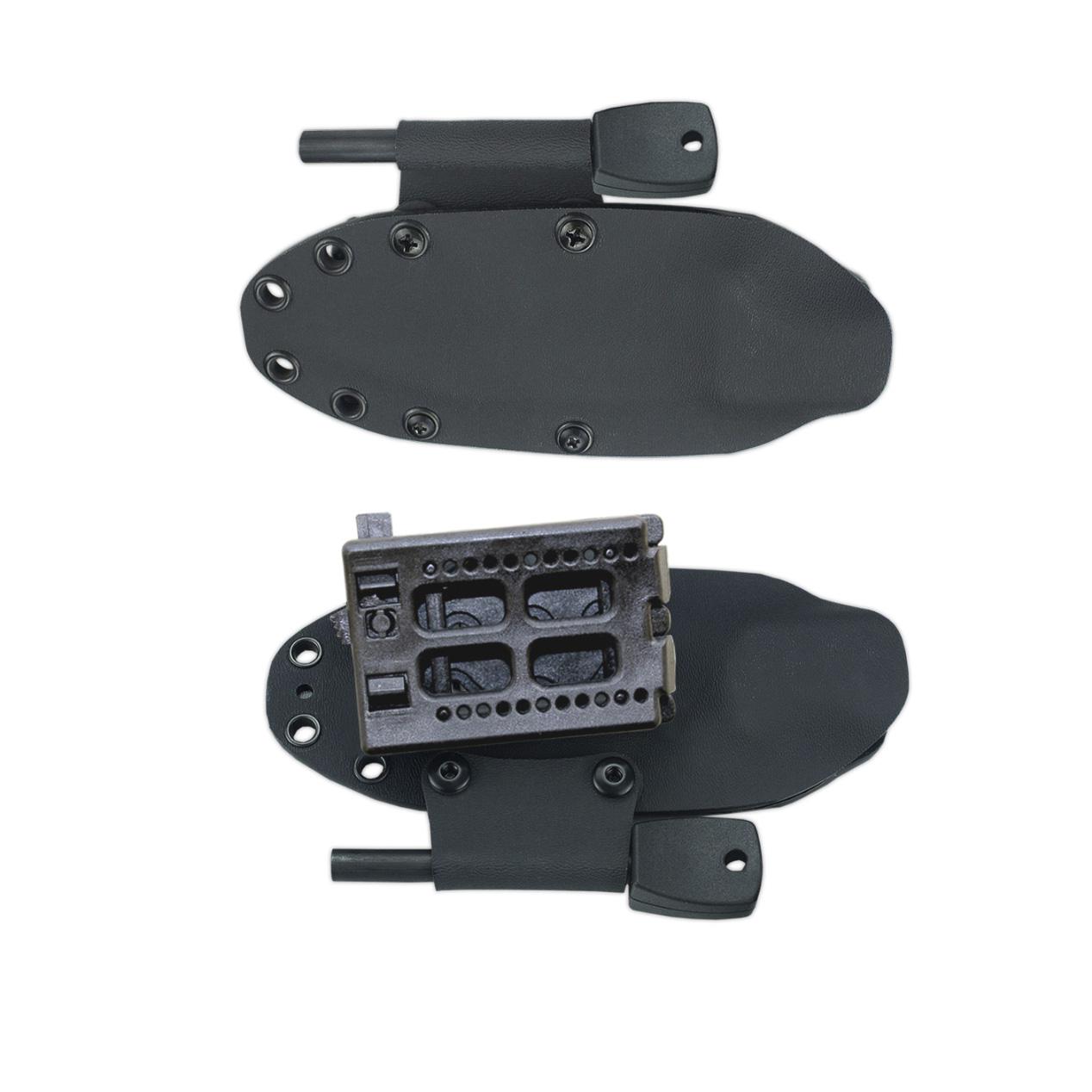 Couteau JJSK1 Cudeman. Manche en micarta noir. Acier Böhler N-695. Gaine Kydex.