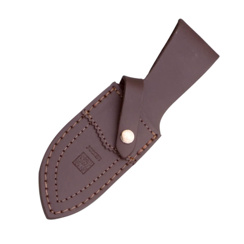 Cuchillo de caza Jabato con mango de asta de ciervo tallado a mano y hoja skinner de 11 cm