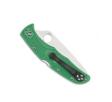 Navaja Spyderco Endura 4 con hoja de VG10 y mango de FRN verde