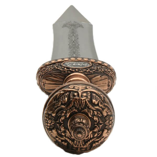 Roman sword Julius Caesar with carved wooden handle with decorated brass mold Marto 517