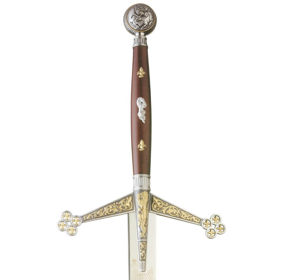 Claymore-Großschwert mit Holzgriff und Marto 751-Dekorationen