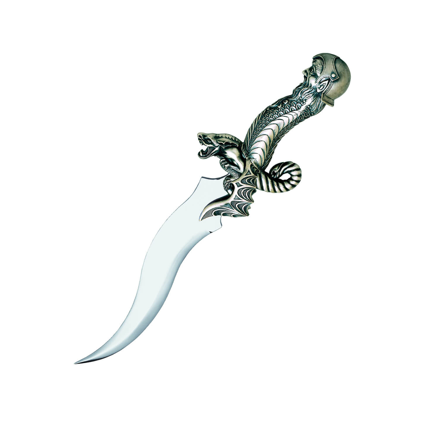 Merlin-Dolch mit Silberfinish und Verzierungen am Griff Marto 720