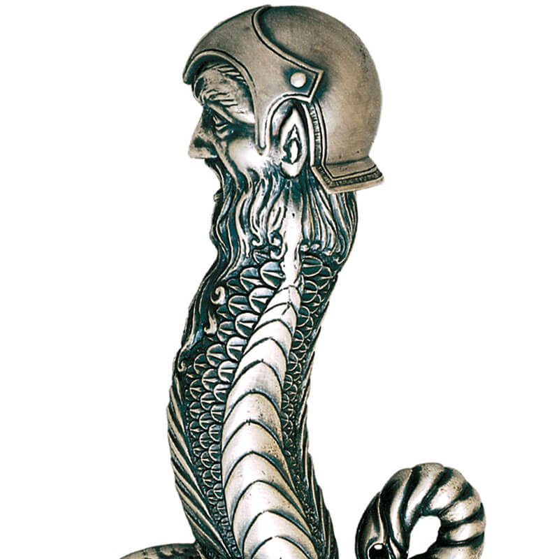 Merlin-Dolch mit Silberfinish und Verzierungen am Griff Marto 720