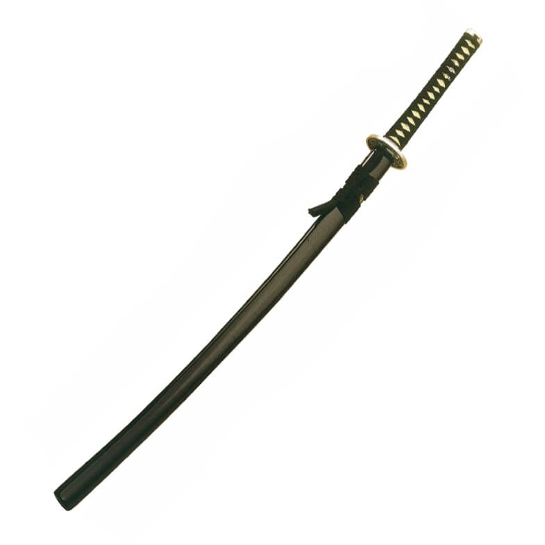 100 cm schwarzes Holzkatana mit schwarzer Scheide Marto 350