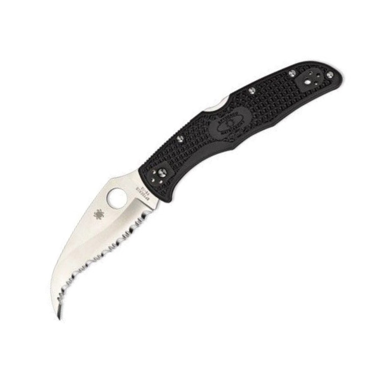 Navaja Spyderco Matriarch 2 con mango de FRN negro y hoja de VG10