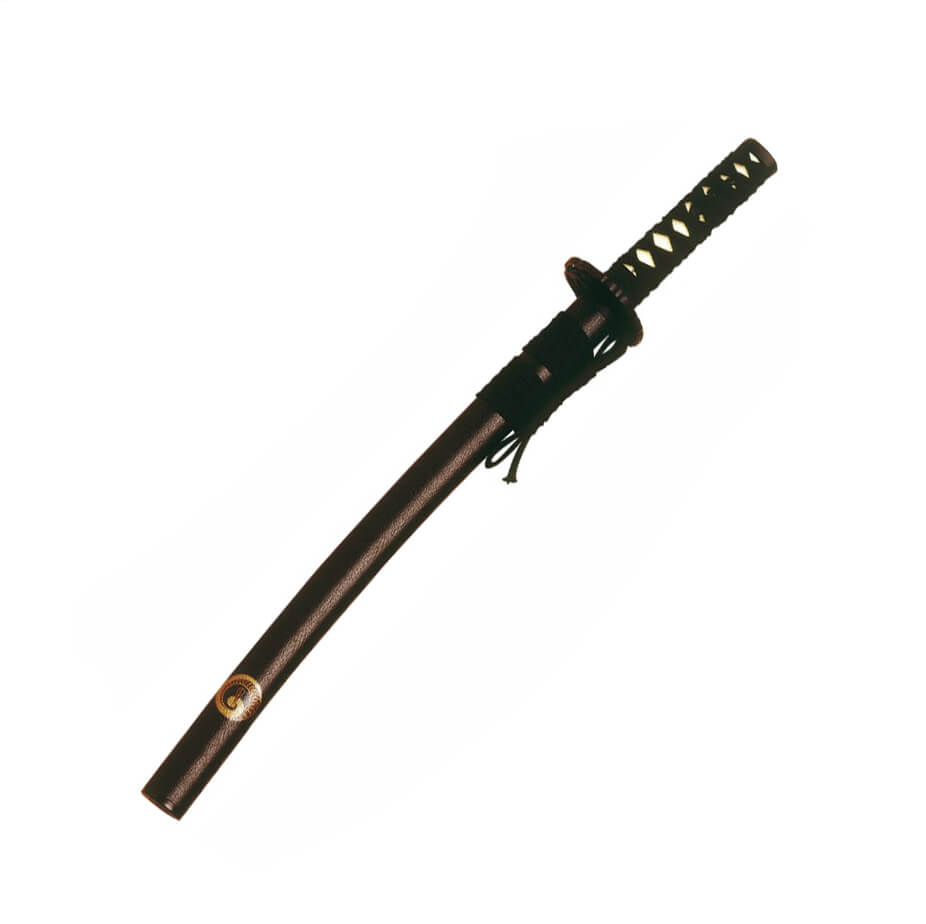 Schwarzer Wakizashi-Grulla mit Marto 230-Saitenstiel, 75 cm