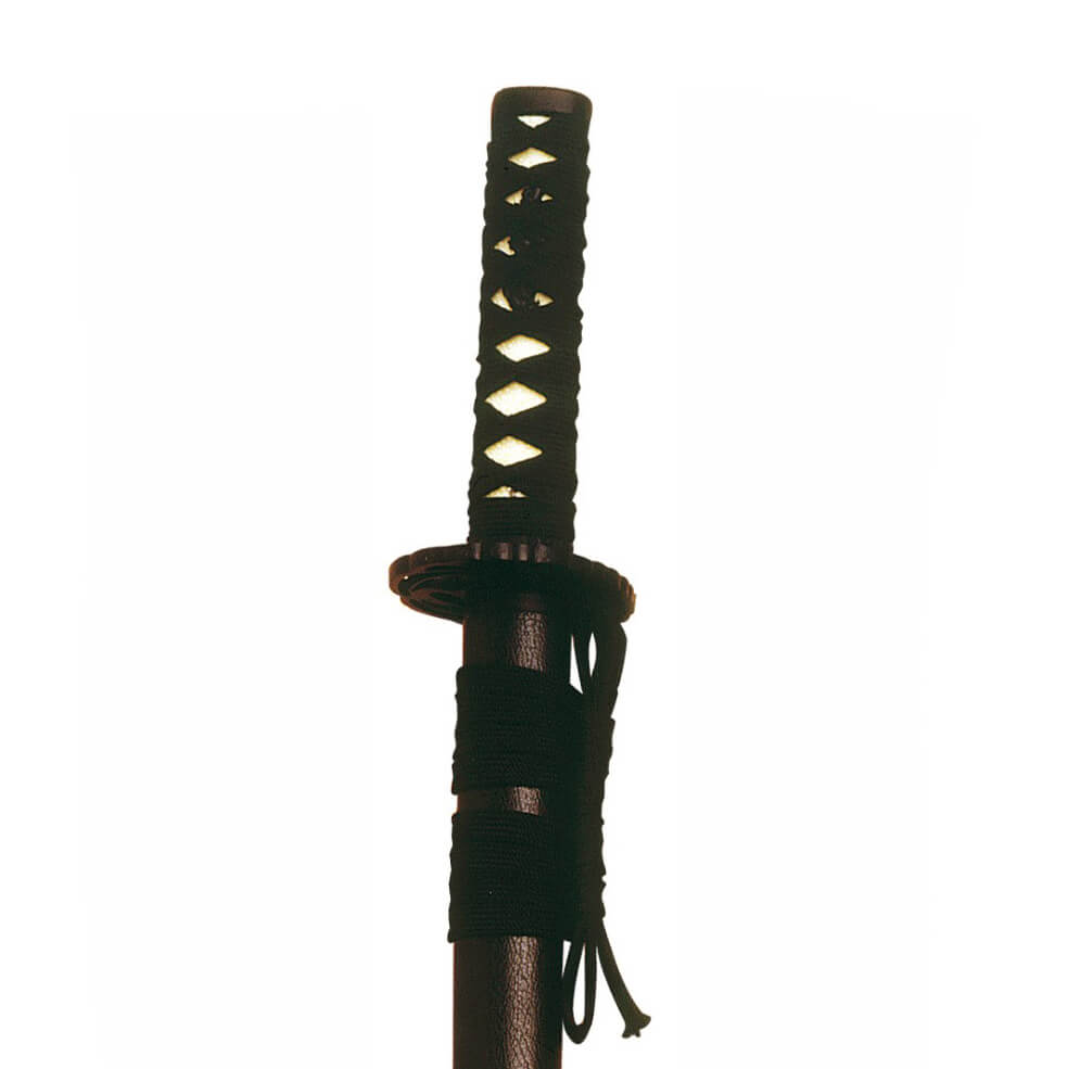 Schwarzer Wakizashi-Grulla mit Marto 230-Saitenstiel, 75 cm