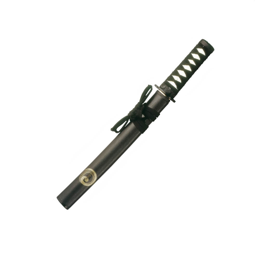 Tanto 45 cm schwarzer Grulla mit Schnurgriff von Marto 666