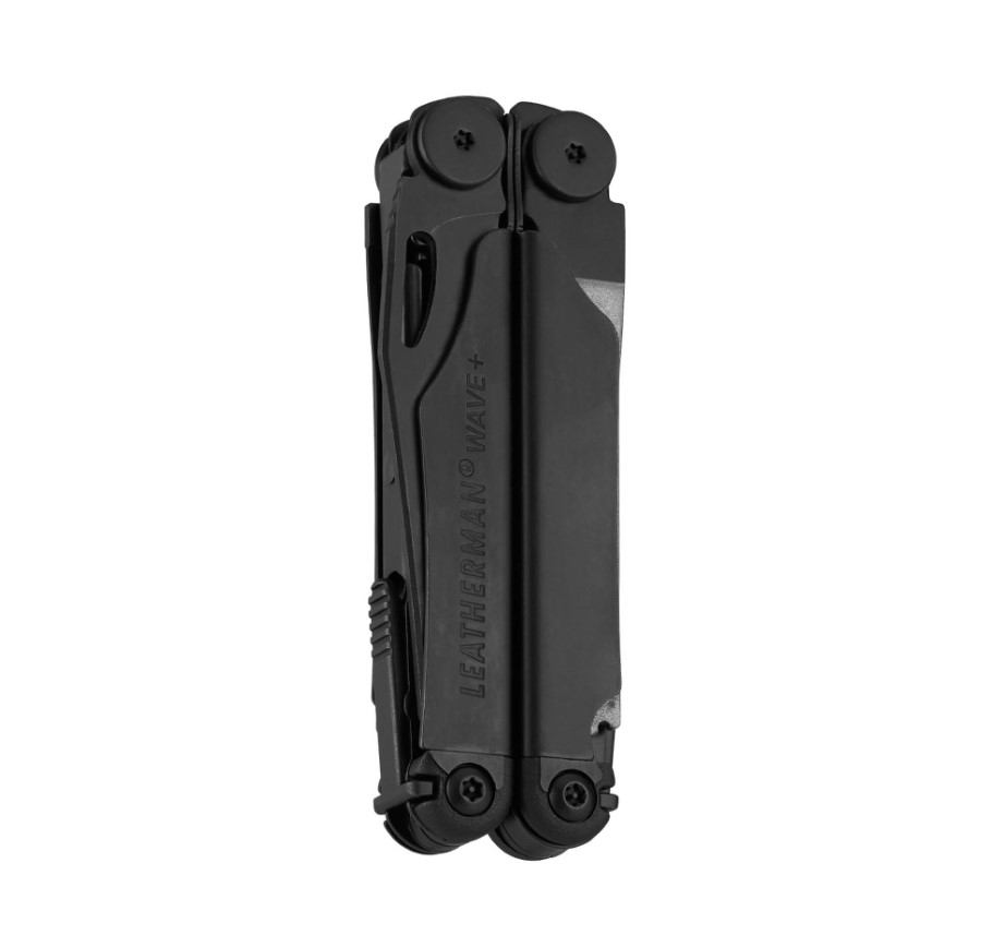 Leatherman Wave+ Multitool-Zange mit 18 Funktionen aus schwarzem Oxid