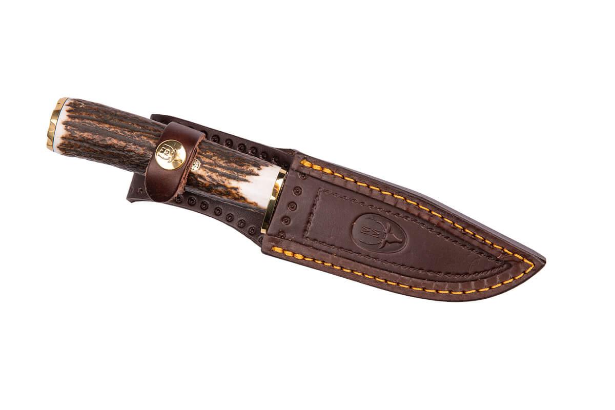 Braco Luxusmesser mit Damaststahlklinge mit Griff aus korallengepresstem Holz Braco-11dam