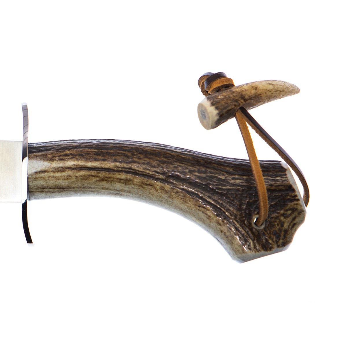 Muela Albar Jagdmesser mit Hirschhorngriff und Edelstahlschutz