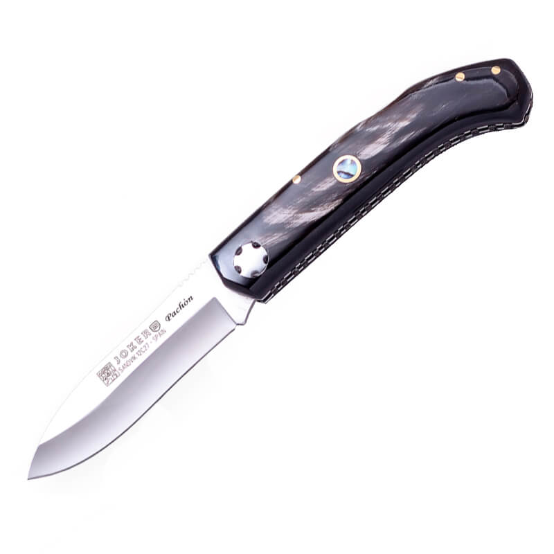 Joker Pachón artisan pocket knife with buffalo horn handle and 8 ...