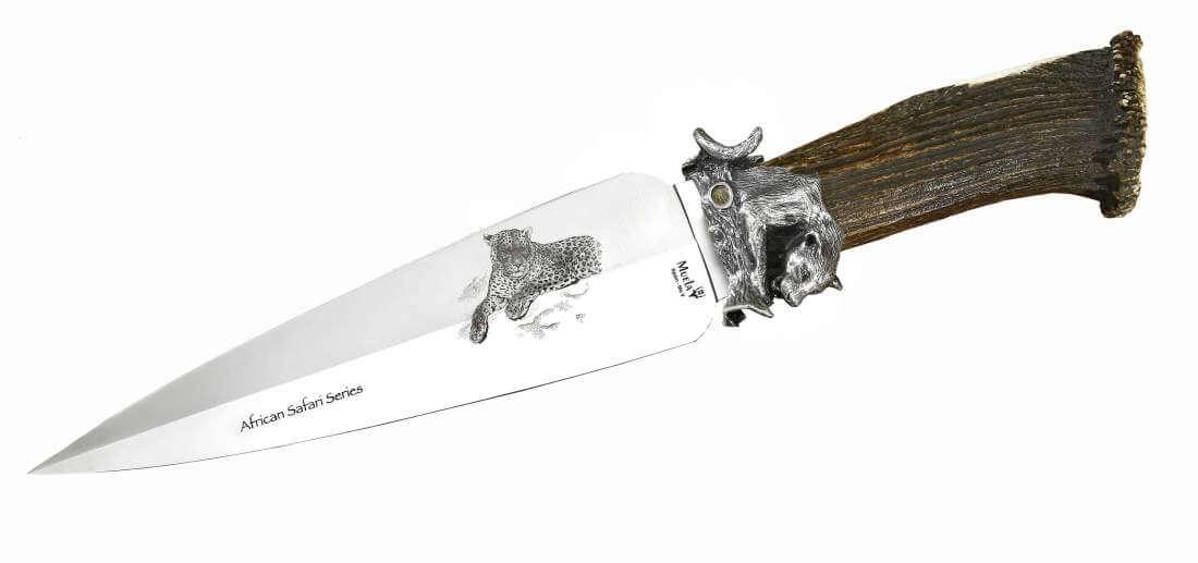 Coltello Muela Big Five Leopard Collection