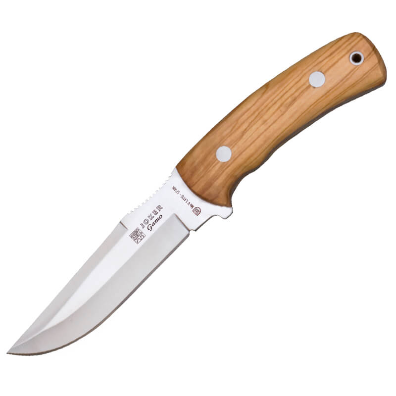 Cuchillo de caza Joker Gamo con mango de madera de olivo y hoja d...