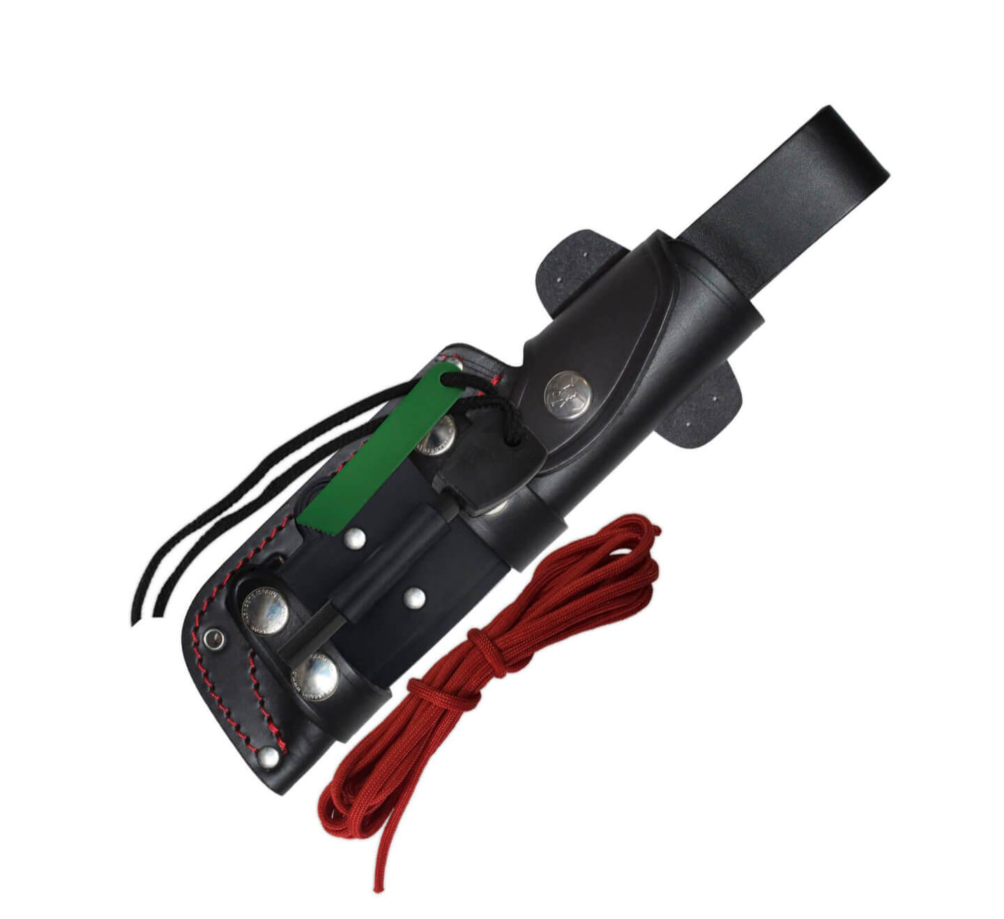 Canivete JJSK1 Cudeman. Punho em micarta preta. Aço Böhler N-695. Estojo de couro.