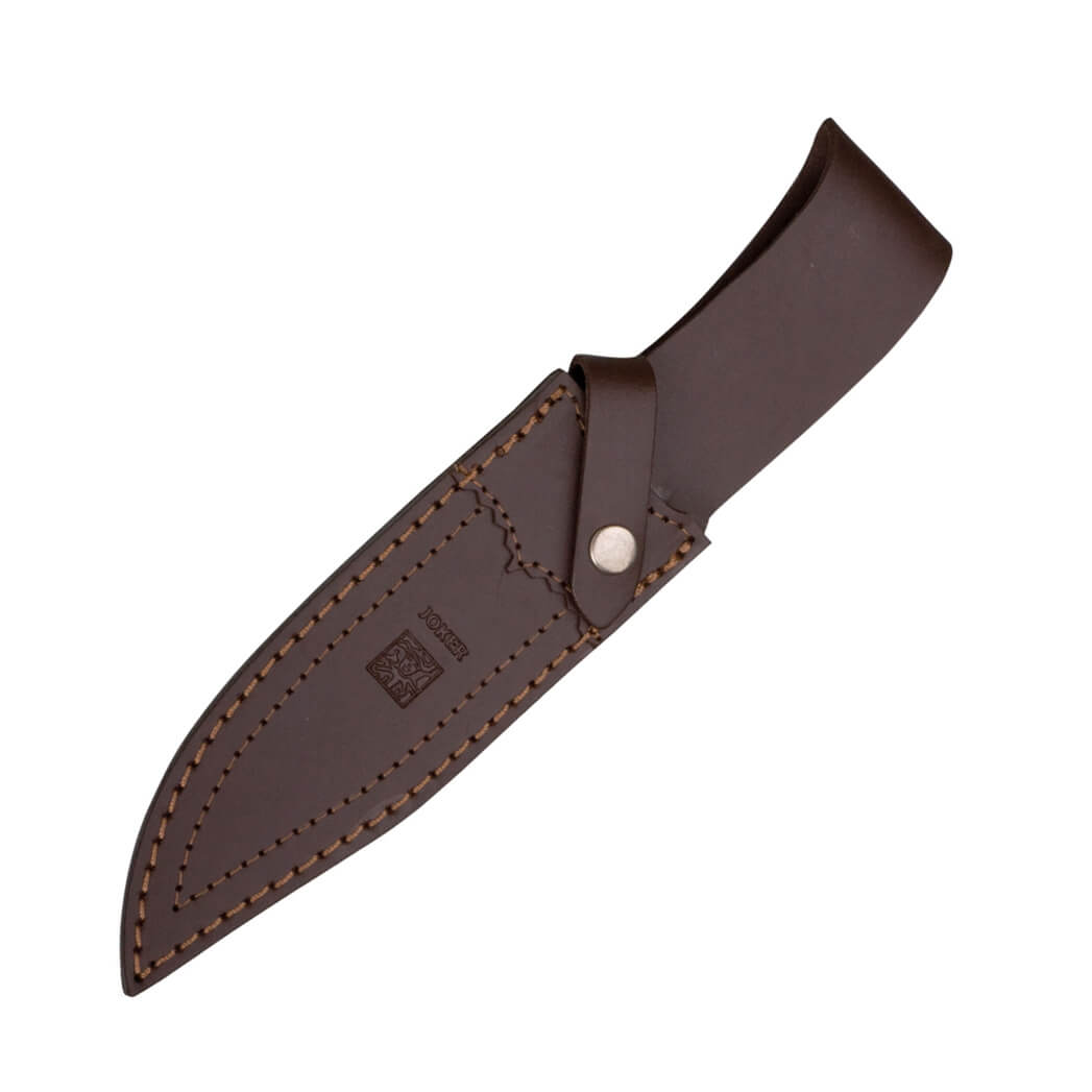 Cuchillo de caza Joker Gamo con mango de madera de olivo y hoja de 13 cm