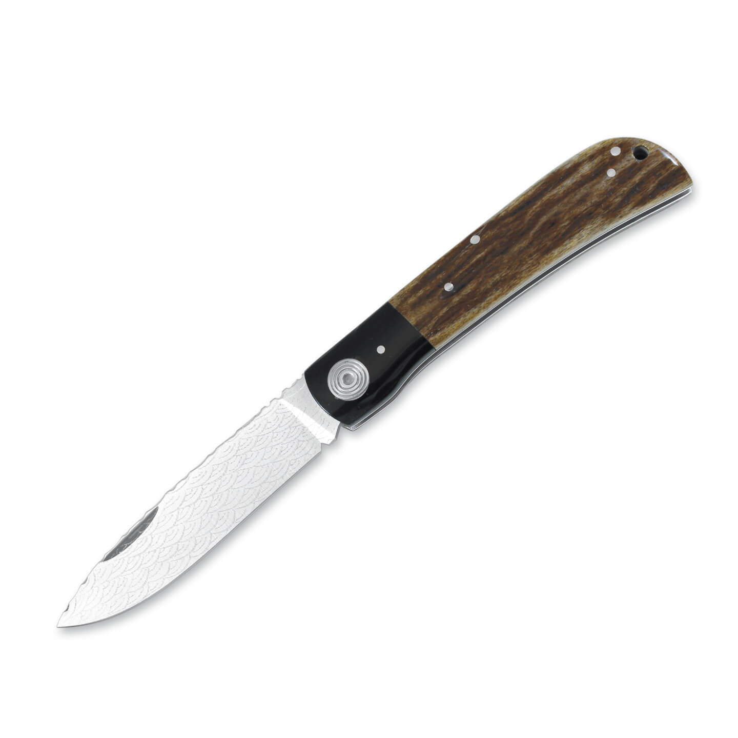 Nieto Artesanal line 15 collection folding knife with deer and bu...