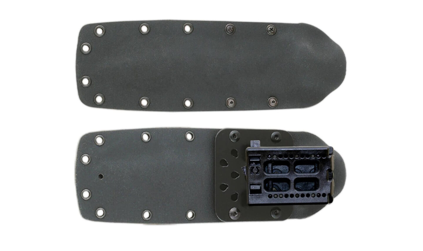 Cudeman Spartan manche micarta noir. Gaine Kydex.