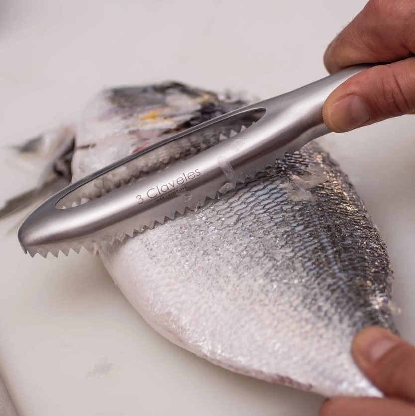3 Claveles removedor profissional de escama de peixe em aço inoxidável