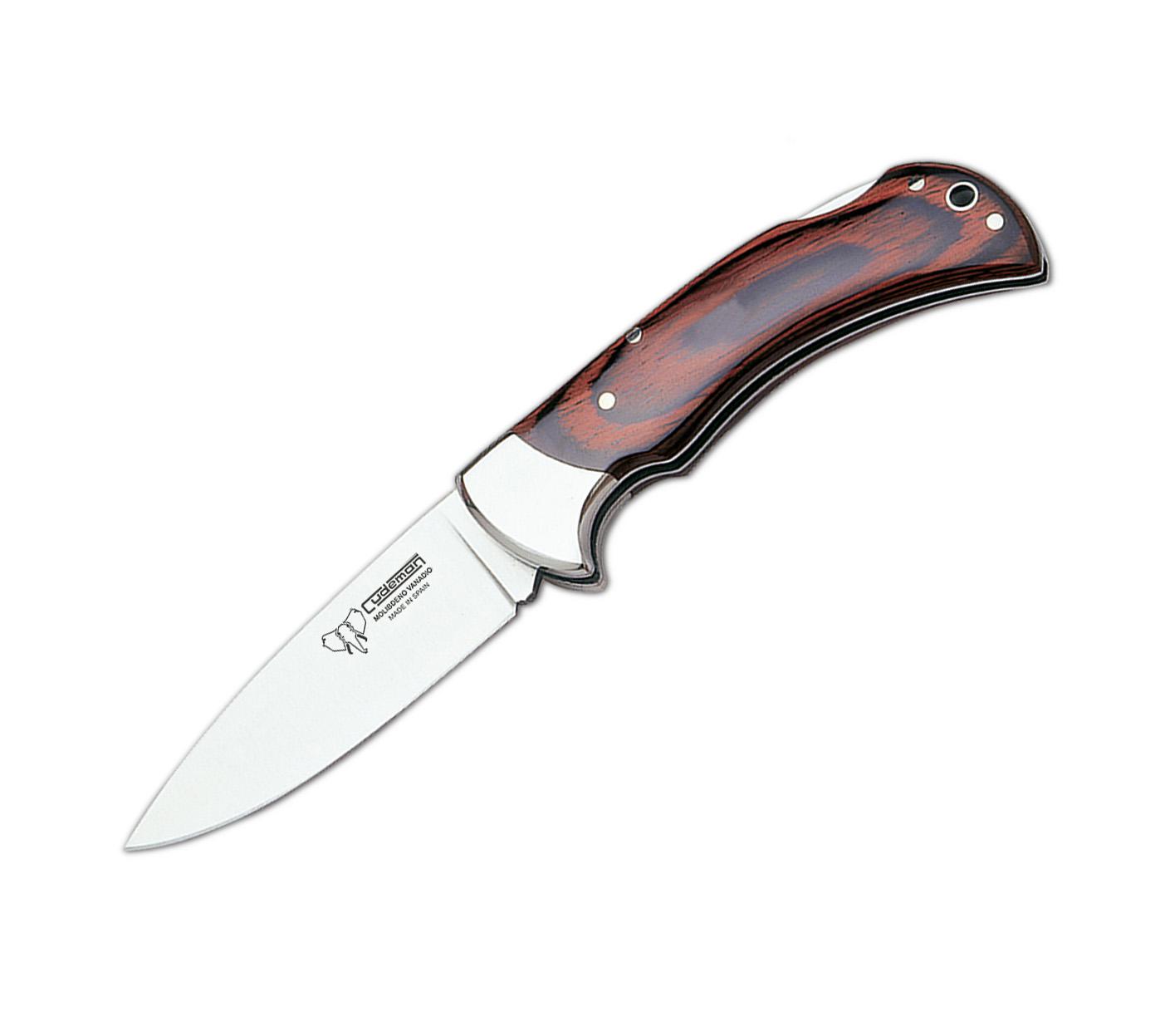 Canivete de caça Cudeman com reforço. Alça de resistência vermelh...