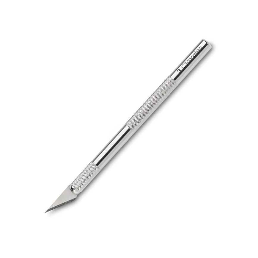 Cortador de bisturi com cabo de alumínio 3 Claveles